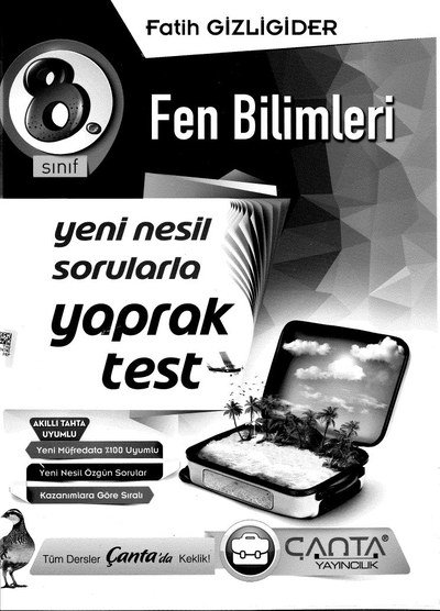 FEN BİLİMLERİ YENİ NESİL SORULARLA YAPRAK TEST FotokoPink