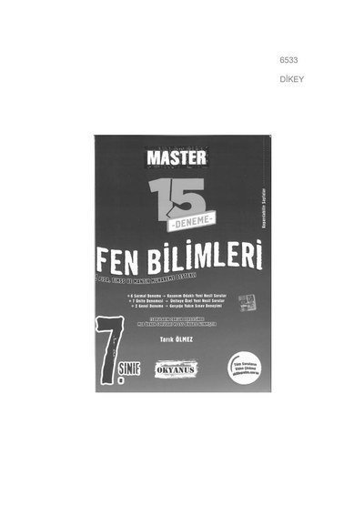 MASTER 15 DENEME FEN BİLİMLERİ FotokoPink