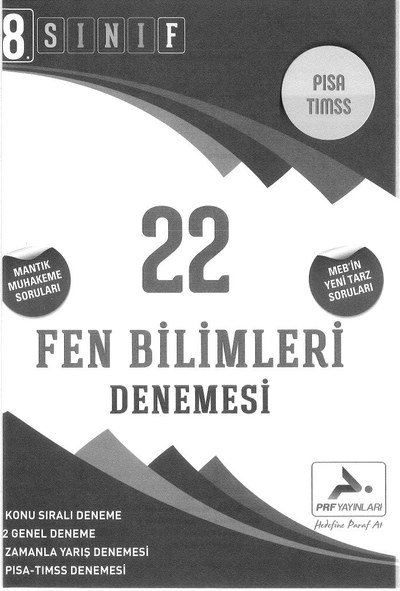 22 FEN BİLİMLERİ DENEMESİ