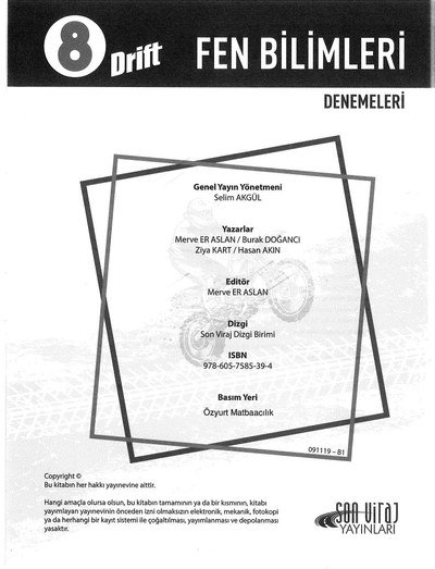 FEN BİLİMLERİ DENEMELERİ DRİFT FotokoPink