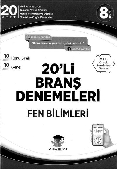 20'Lİ BRANŞ DENEMELERİ FEN BİLİMLERİ FotokoPink