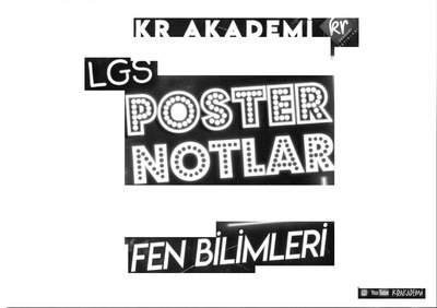 LGS POSTER NOTLARI FEN BİLİMLERİ FotokoPink