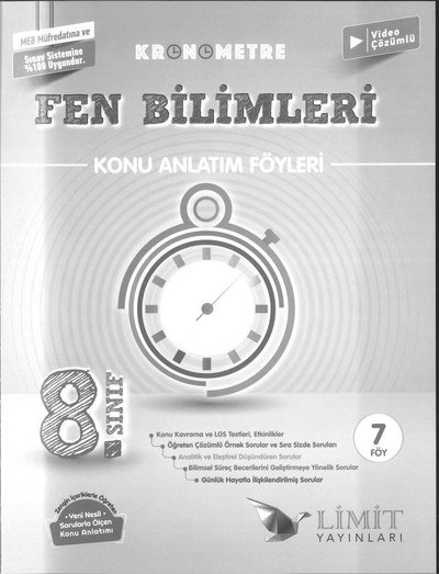 KRONOMETRE FEN BİLİMLERİ KONU ANLATIM FÖYLERİ