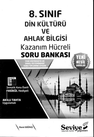DİN KÜLTÜRÜ VE AHLAK BİLGİSİ KAZANIM HÜCRELİ SORU BANKASI FotokoPink