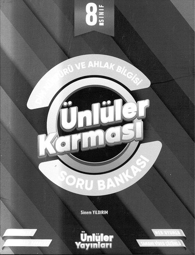 DİN KÜLTÜRÜ VE AHLAK BİLGİSİ ÜNLÜLER KARMASI SORU BANKASI FotokoPink