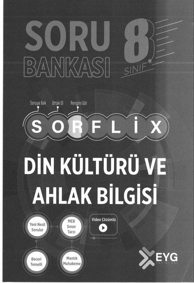 SORFLİX DİN KÜLTÜRÜ VE AHLAK BİLGİSİ SORU BANKASI FotokoPink