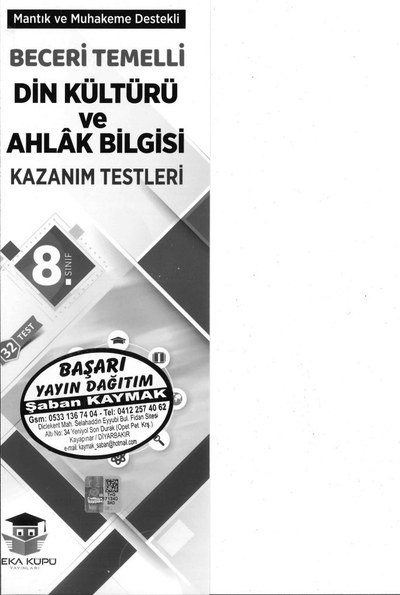 DİN KÜLTÜRÜ VE AHLAK BİLGİSİ KAZANIM TESTLERİ FotokoPink