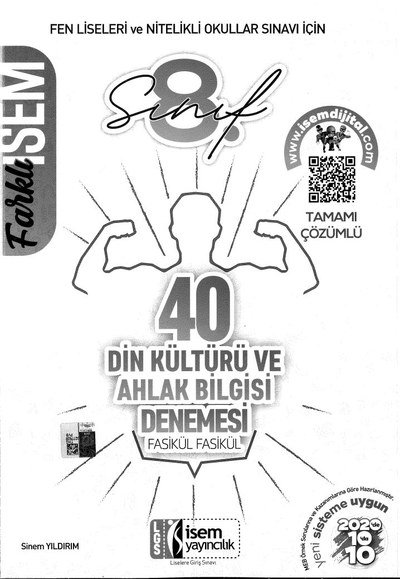 40 DİN KÜLTÜRÜ VE AHLAK BİLGİSİ DENEMESİ FASİKÜL FASİKÜL