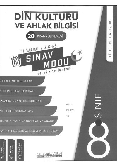 20 BRANŞ DENEMESİ DİN KÜLTÜRÜ VE AHLAK BİLGİSİ FotokoPink