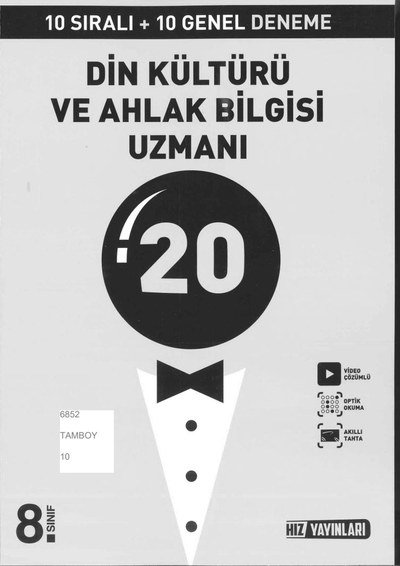 DİN KÜLTÜRÜ VE AHLAK BİLGİSİ UZMANI 20 DENEME FotokoPink