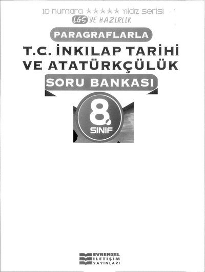 PARAGRAFLARLA T.C. İNKILAP TARİHİ VE ATATÜRKÇÜLÜK SORU BANKASI FotokoPink