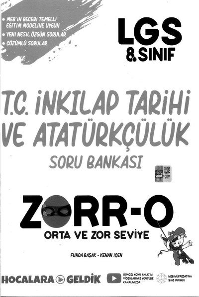 T.C. İNKILAP TARİHİ VE ATATÜRKÇÜLÜK SORU BANKASI ZORR-O FotokoPink