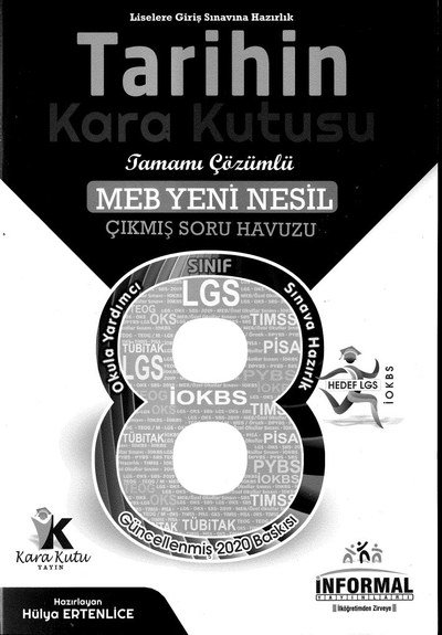 TARİHİN TAMAMI ÇÖZÜMLÜ MEB YENİ NESİL ÇIKMIŞ SORU HAVUZU LGS