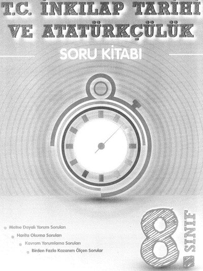 T.C. İNKILAP TARİHİ VE ATATÜRKÇÜLÜK SORU KİTABI KRONOMETRE FotokoPink