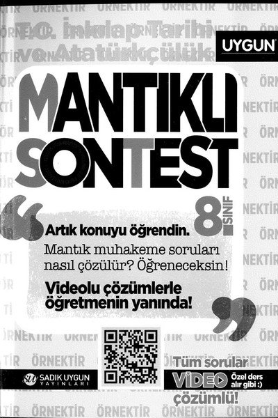 MANTIKLI SONTEST T.C. İNKILAP TARİHİ VE ATATÜRKÇÜLÜK FotokoPink