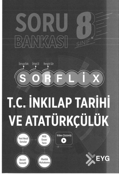 SORU BANKASI SORFLİX T.C. İNKILAP TARİHİ VE ATATÜRKÇÜLÜK FotokoPink