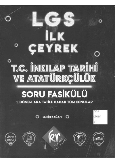 LGS İLK ÇEYREK T.C. İNKILAP TARİHİ VE ATATÜRKÇÜLÜK SORU FASİKÜLÜ FotokoPink