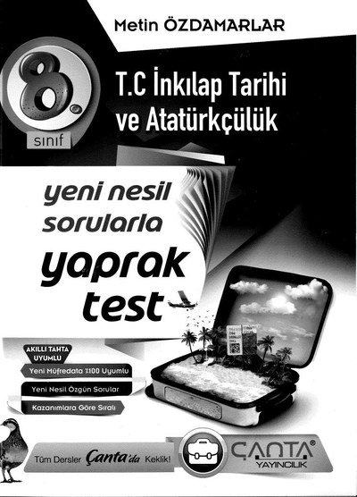 T.C. İNKILAP TARİHİ VE ATATÜRKÇÜLÜK YENİ NESİL SORULARLA YAPRAK TEST FotokoPink