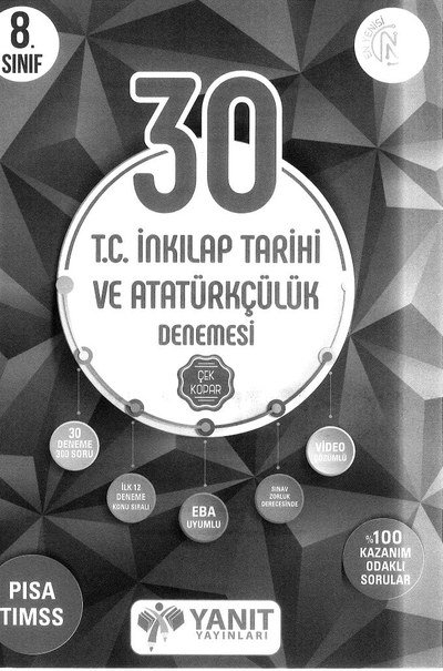 30 T.C. İNKILAP TARİHİ VE ATATÜRKÇÜLÜK DENEMESİ