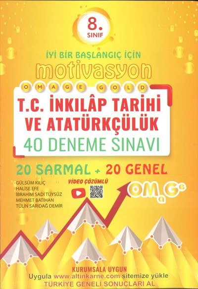 MOTİVASYON T.C. İNKILAP TARİHİ VE ATATÜRKÇÜLÜK 40 DENEME SINAVI FotokoPink