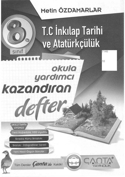 T.C. İNKILAP TARİHİ VE ATATÜRKÇÜLÜK OKULA YARDIMCI KAZANDIRAN DEFTER FotokoPink