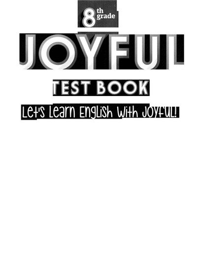 JOYFUL TEST BOOK FotokoPink