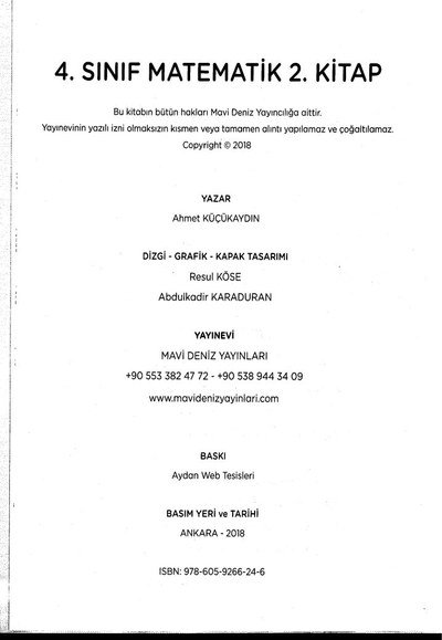 MATEMATİK 2. KİTAP FotokoPink