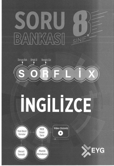 SORFLİX SORU BANKASI İNGİLİZCE FotokoPink