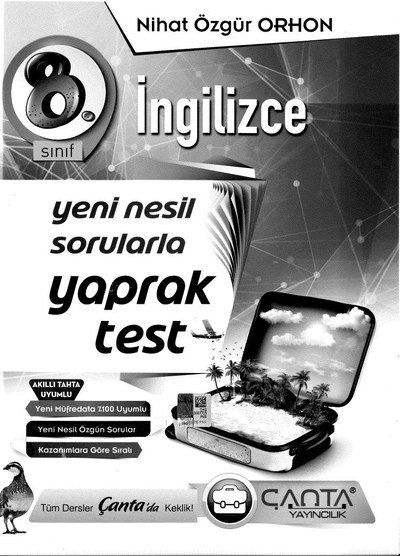 İNGİLİZCE YENİ NESİL SORULARLA YAPRAK TEST FotokoPink