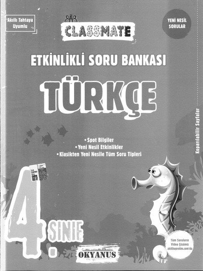CLASSMATE TÜRKÇE SORU BANKASI FotokoPink