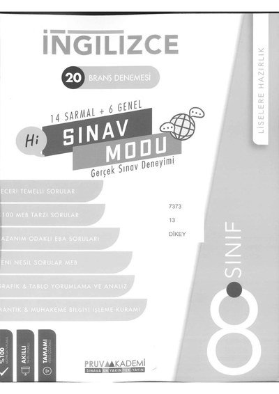 İNGİLİZCE 20 BRANŞ DENEMESİ SINAV MODU FotokoPink