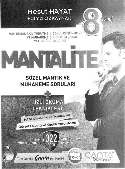 MANTALİTE SÖZEL MANTIK VE MUHAKEME SORULARI 322 SORU FotokoPink