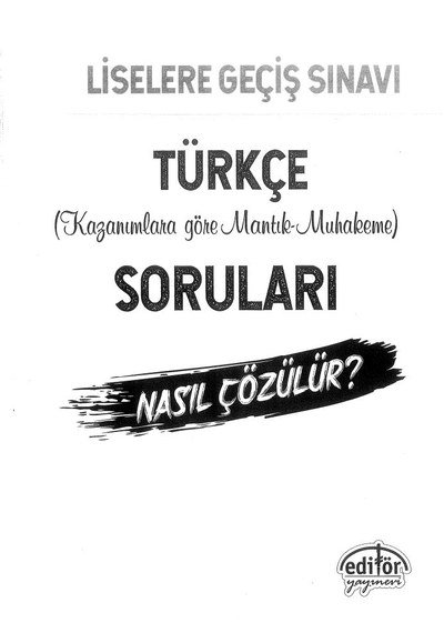 TÜRKÇE KAZANIMLARA GÖRE MANTIK MUHAKEME SORULARI FotokoPink