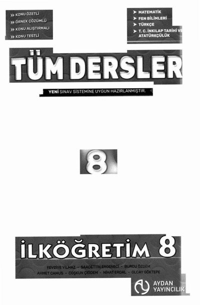 TÜM DERSLER SORU BANKASI KONU ÖZETLİ FotokoPink