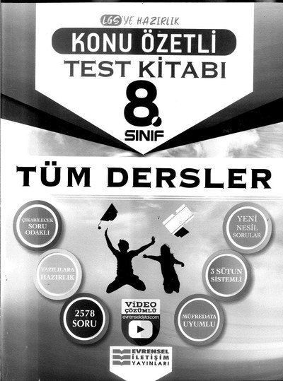 KONU ÖZETLİ TEST KİTABI TÜM DERSLER