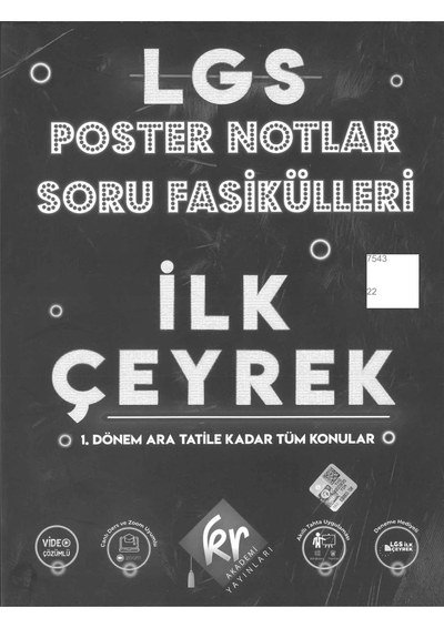 LGS POSTER NOTLAR SORU FASİKÜLLERİ İLK ÇEYREK