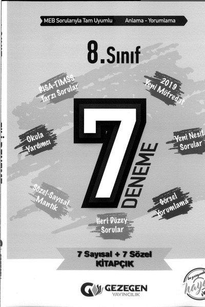 7 DENEME İLERİ DÜZEY SORULAR KİTAPÇIK FotokoPink