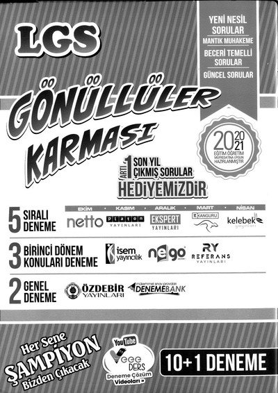 LGS GÖNÜLLÜLER KARMASI 10+1 DENEME FotokoPink