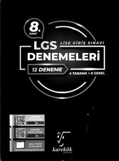 LGS DENEMELERİ 12 DENEME FotokoPink