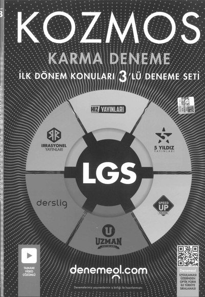 KOZMOS KARMA DENEME İLK DÖNEM KONULARI 3'LÜ DENEME SETİ FotokoPink