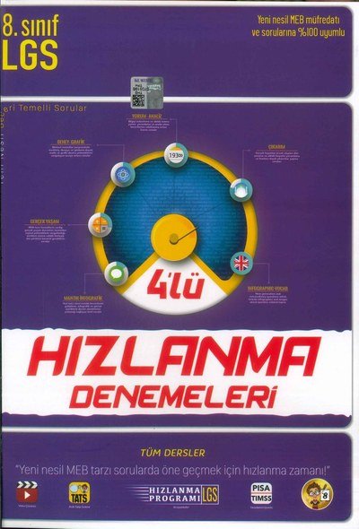 LGS 4'LÜ HIZLANMA DENEMELERİ TÜM DERSLER