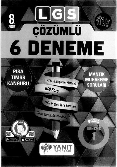 LGS ÇÖZÜMLÜ 6 DENEME MANTIK MUHAKEME SORULARI FotokoPink