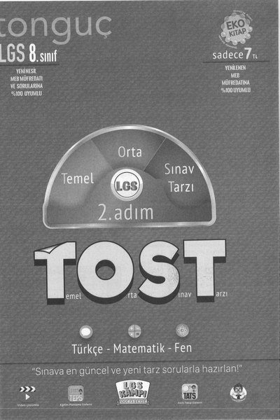 LGS TOST 2. ADIM TEMEL ORTA SINAV TARZI