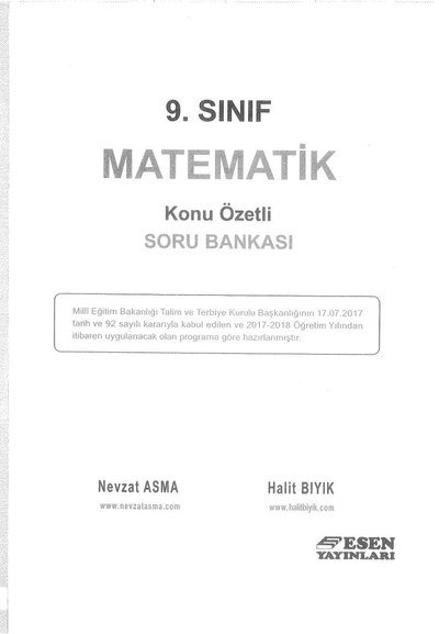 MATEMATİK KONU ÖZETLİ SORU BANKASI FotokoPink