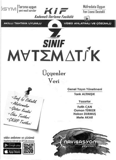 KADEMELİ İLERLEME FASİKÜLÜ MATEMATİK ÜÇGENLER VERİ