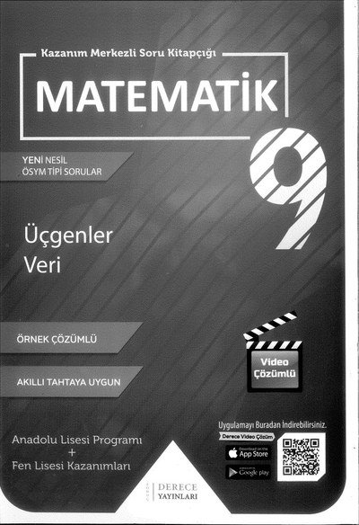 KAZANIM MERKEZLİ SORU KİTAPÇIĞI MATEMATİK ÜÇGENLER VERİ FotokoPink