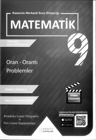 MATEMATİK SORU KİTAPÇIĞI ORAN ORANTI PROBLEMLER FotokoPink