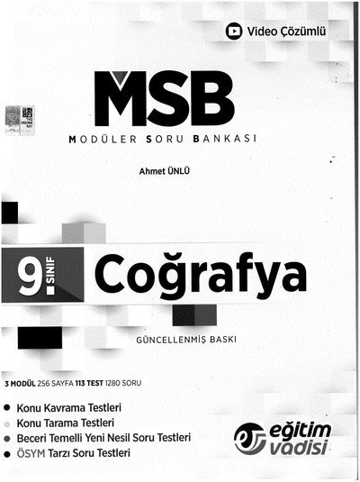 MODÜLER SORU BANKASI COĞRAFYA FotokoPink