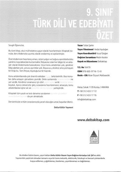 TÜRK DİLİ VE EDEBİYATI ÖZET FotokoPink