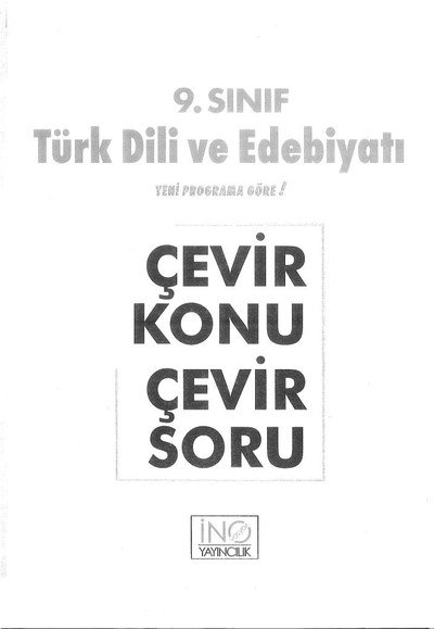 TÜRK DİLİ VE EDEBİYATI ÇEVİR KONU ÇEVİR SORU